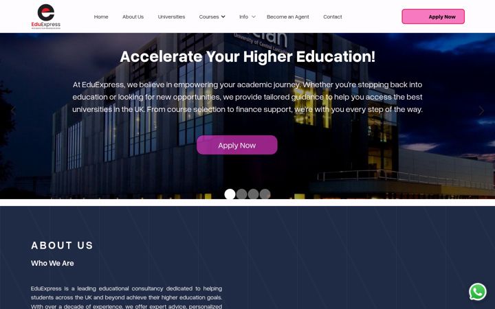 Screenshot of eduexpress.org.uk
