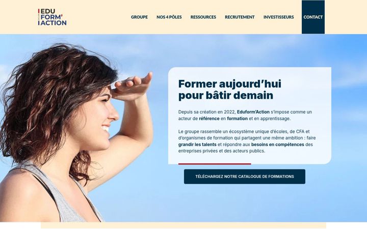 Screenshot di eduformaction.fr
