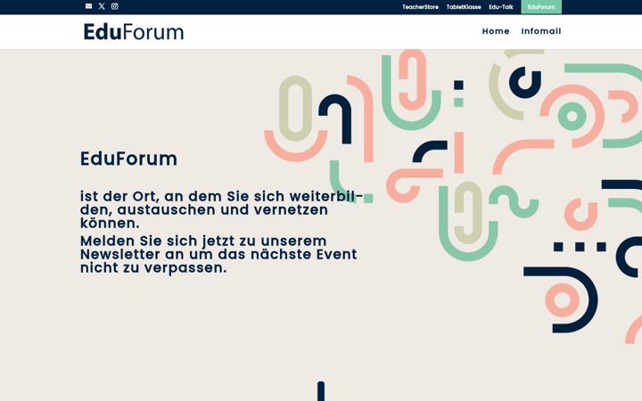 Screenshot of eduforum.de