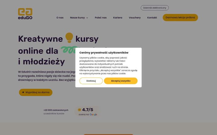 Screenshot του edugo.pl