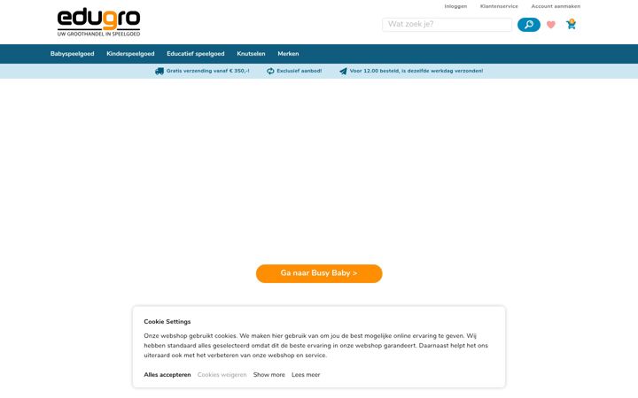Skærmbillede af edugro.nl