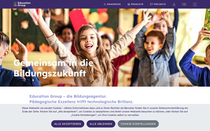 Skärmbild av edugroup.at
