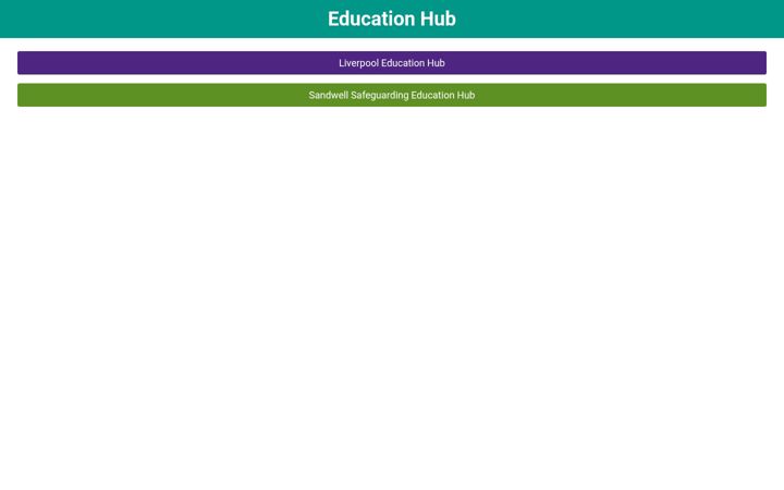 Screenshot of eduhub.org.uk