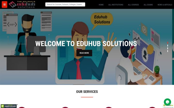 Screenshot of eduhubsolutions.com