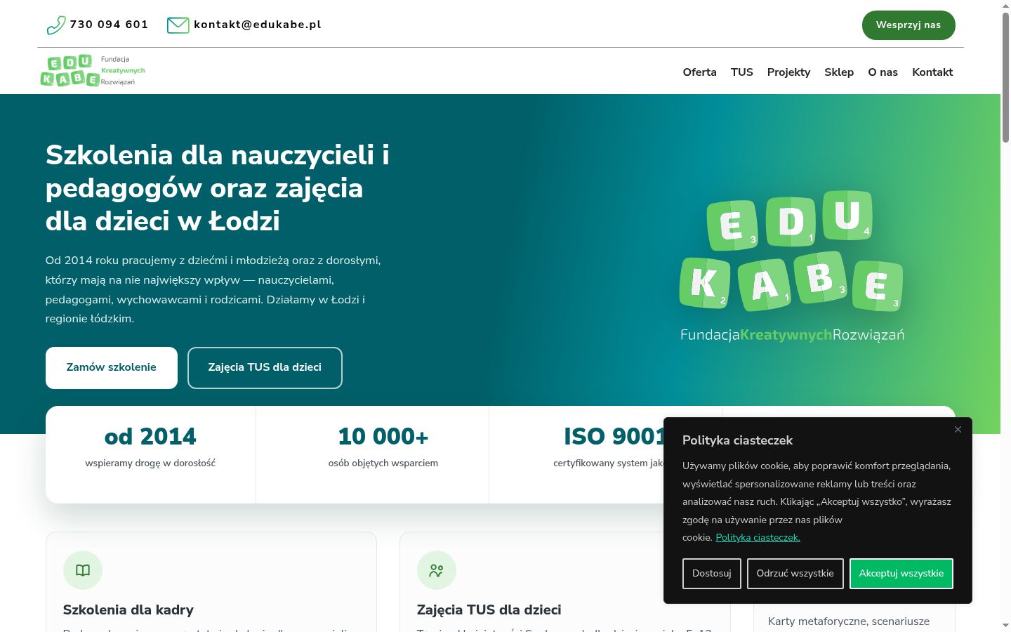 Ekrānuzņēmums ar piekrišanas baneri, kas tika rādīts pirms jebkādas mijiedarbības