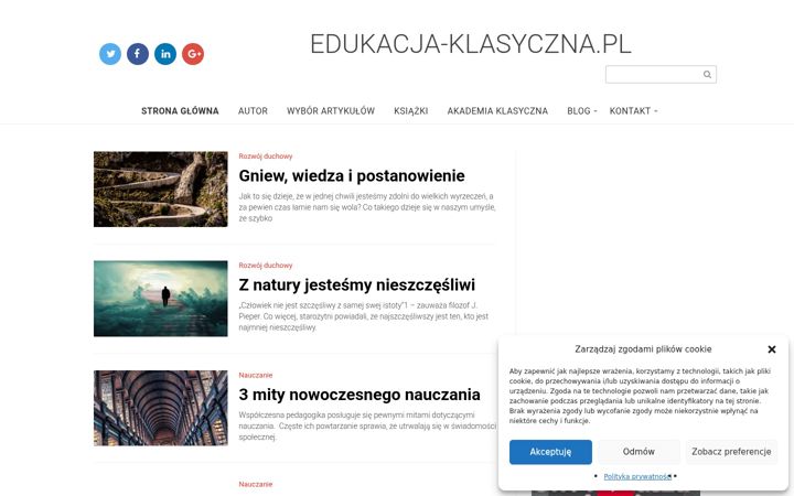 Screenshot του edukacja-klasyczna.pl