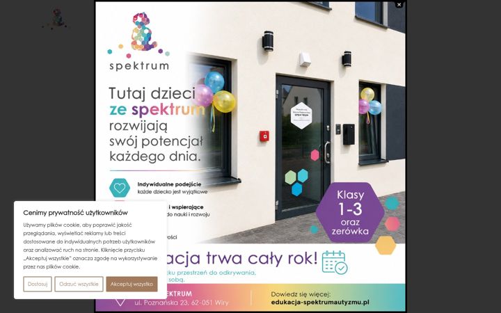 Ekrānuzņēmums no edukacja-spektrumautyzmu.pl