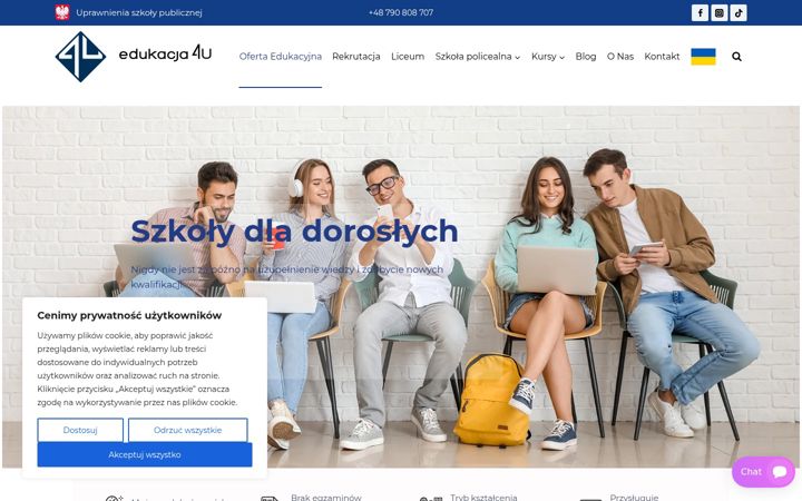 Screenshot of edukacja4u.pl