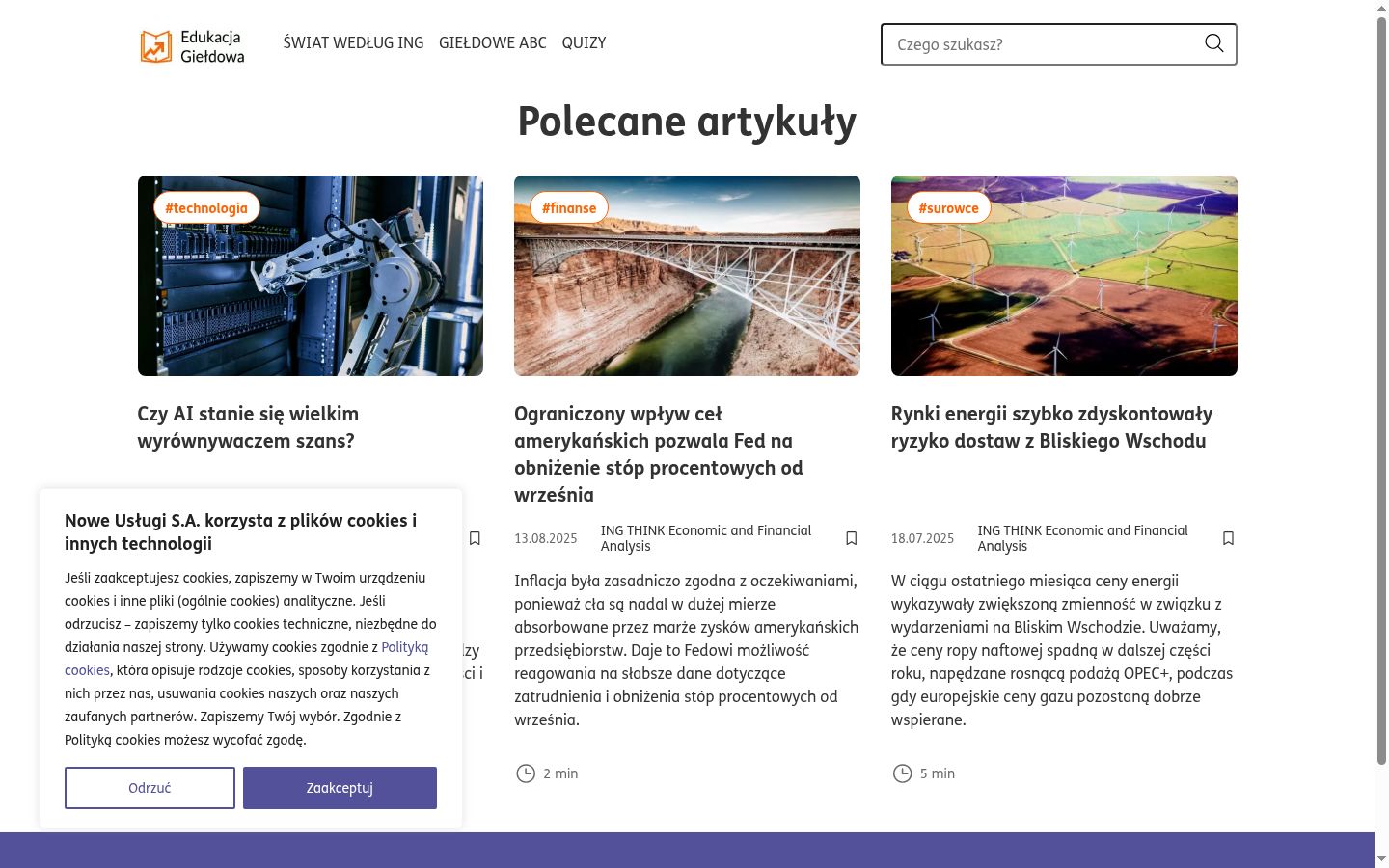 Képernyőkép a bármilyen interakció előtt megjelenő hozzájárulási bannerről