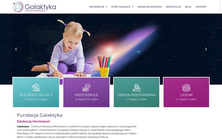 Skærmbillede af edukacjamontessori.eu