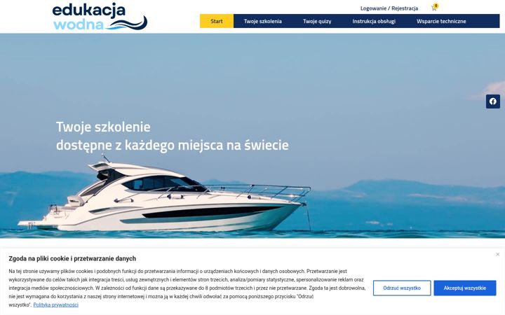 Screenshot of edukacjawodna.pl