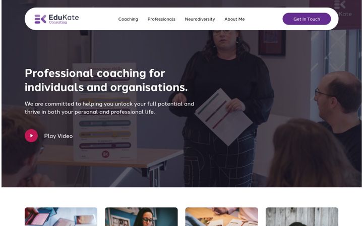 Screenshot of edukate.consulting