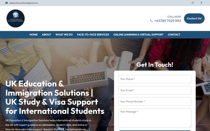 Screenshot of edukationsolution.co.uk