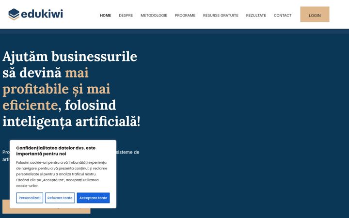 Snímek obrazovky edukiwi.ro
