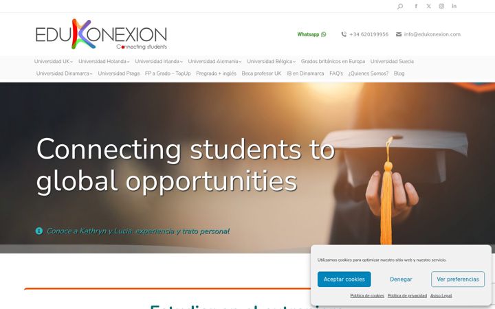 Screenshot of edukonexion.com