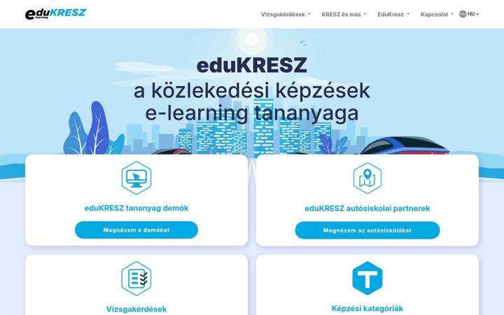 Skjermbilde av edukresz.hu