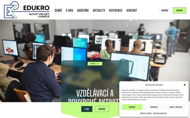 Snímek obrazovky edukro.cz