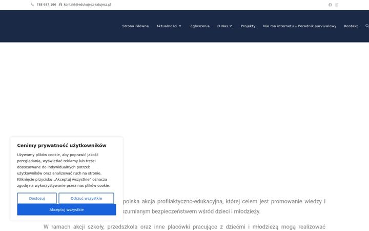 Screenshot of edukujesz-ratujesz.pl