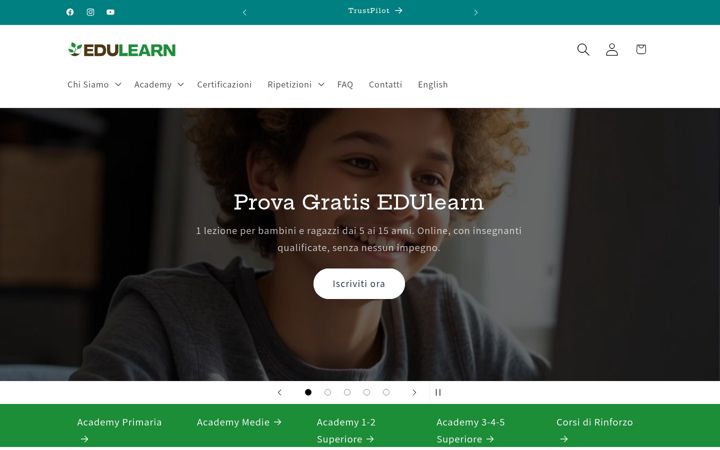 Screenshot of edulearn.it