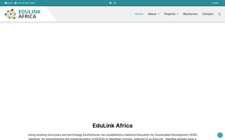 Snímek obrazovky edulink-africa.org