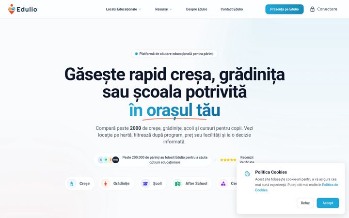 Screenshot of edulio.ro