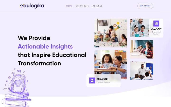 Screenshot of edulogika.com