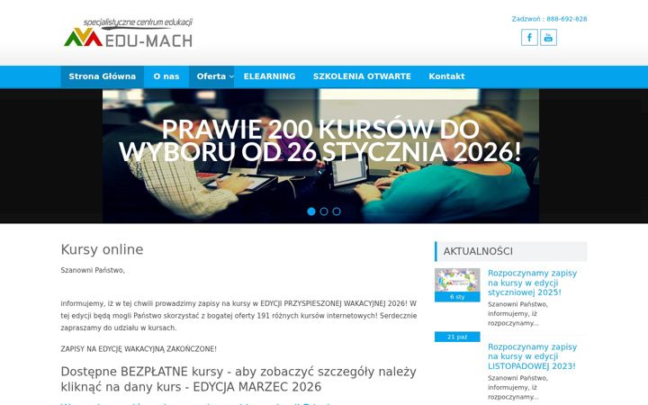 Ekrānuzņēmums no edumach.pl
