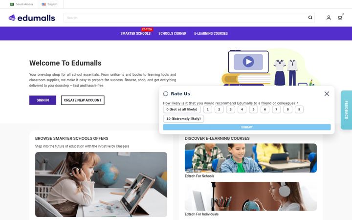 Screenshot von edumalls.com