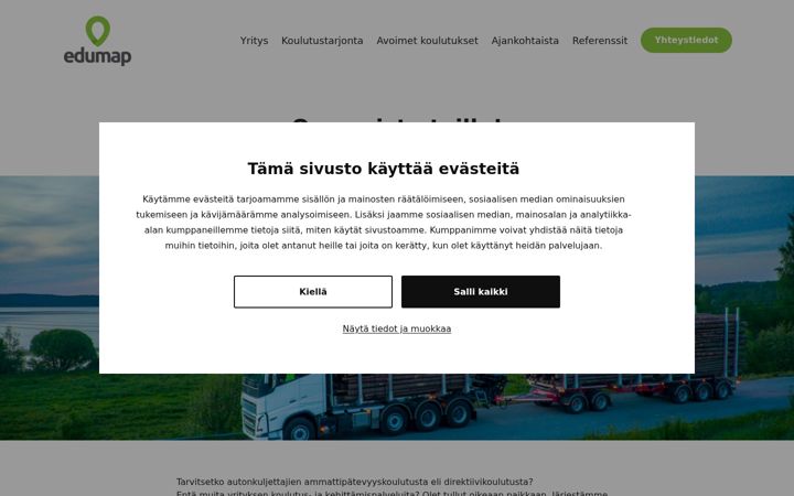 Captura de pantalla de edumap.fi
