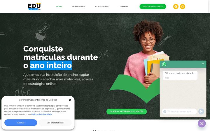Screenshot of edumarketingads.com.br