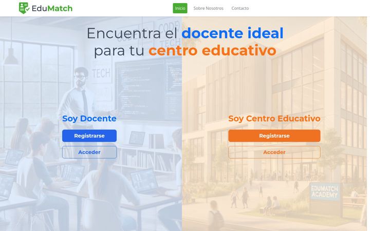 Screenshot of edumatch.es