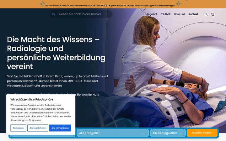 Screenshot of edumedag.com