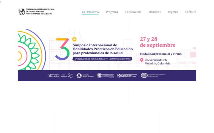 Screenshot of edumedica.uniandes.edu.co