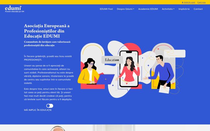 Screenshot of edumi.ro