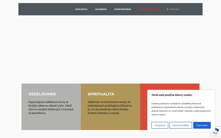Screenshot of edumiscentrum.sk
