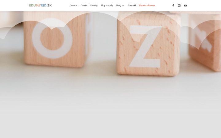 Screenshot of edumykid.sk