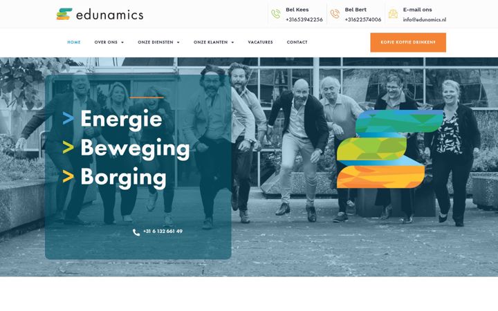 Skærmbillede af edunamics.nl