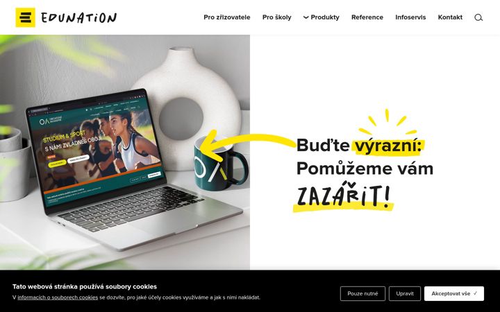 Snímek obrazovky edunation.cz