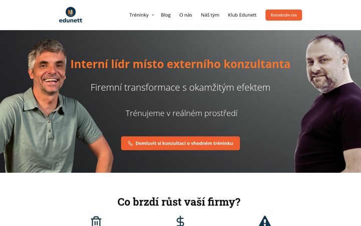 Screenshot of edunett.cz