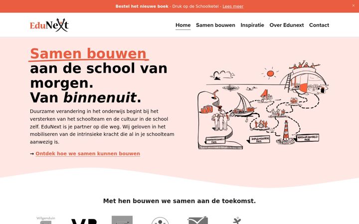 Screenshot of edunext.be