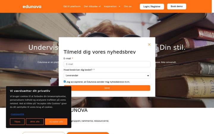 Ekraanipilt saidist edunova.dk