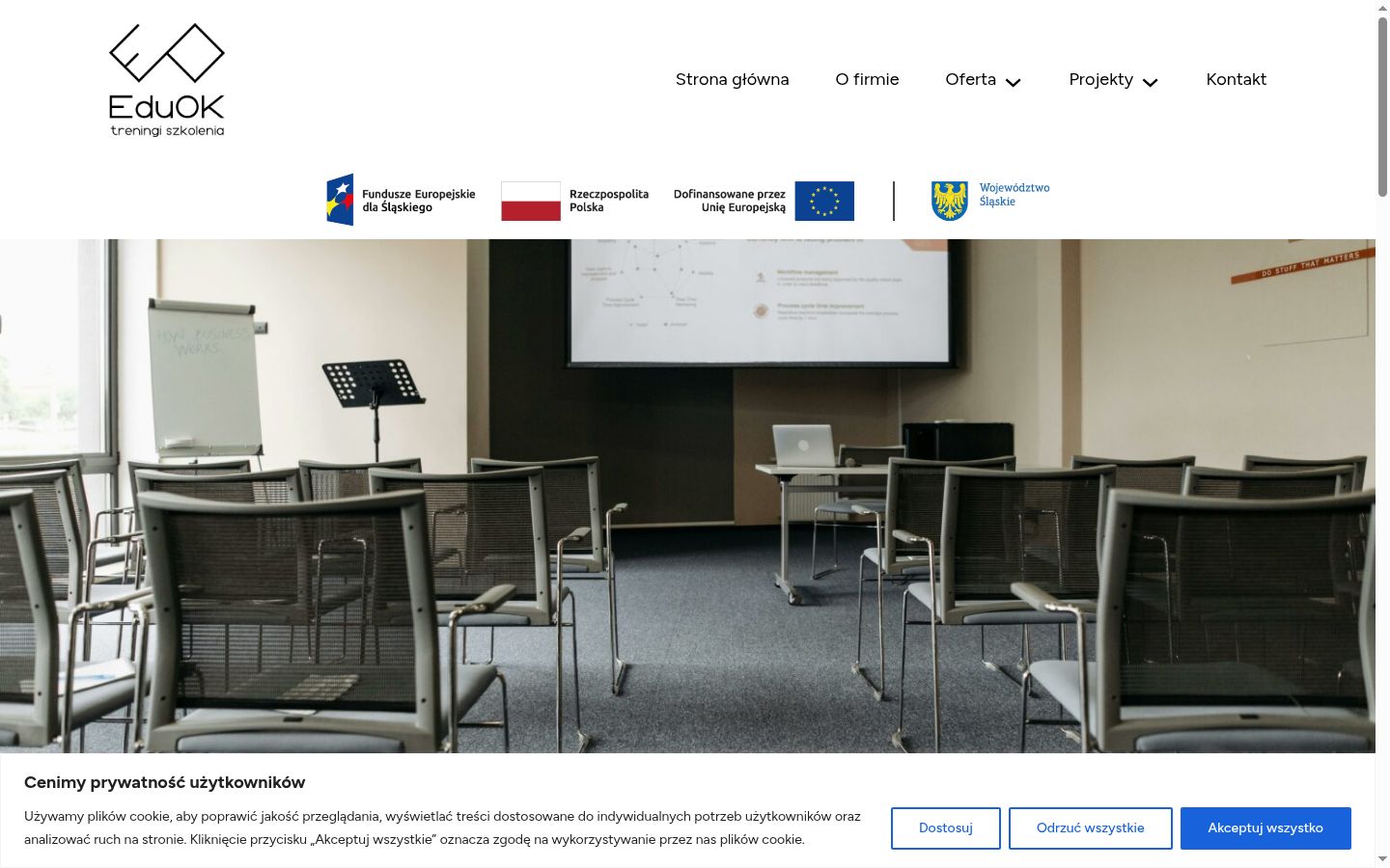Skärmbild av samtyckesbannern som visades före någon interaktion