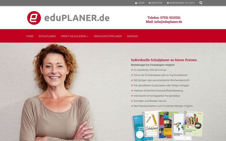Screenshot of eduplaner.de