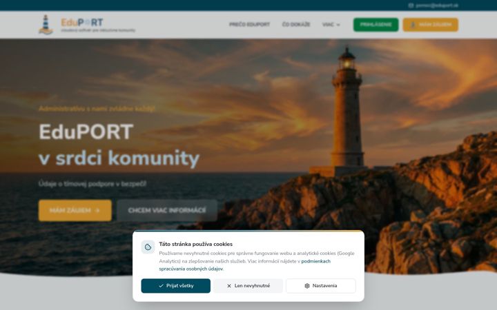 Screenshot of eduport.sk