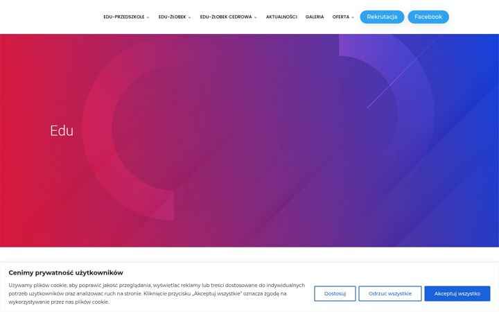 Screenshot of eduprzedszkoleizlobek.pl