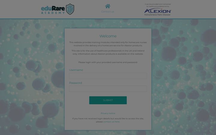 Screenshot van edurareacademy.co.uk