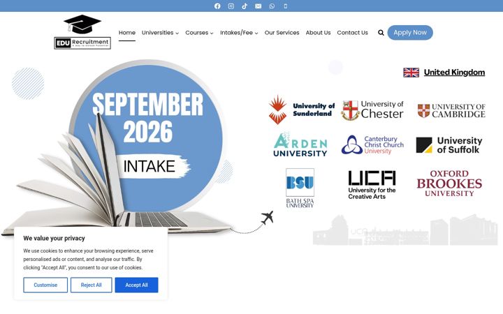 Screenshot of edurecruitment.uk