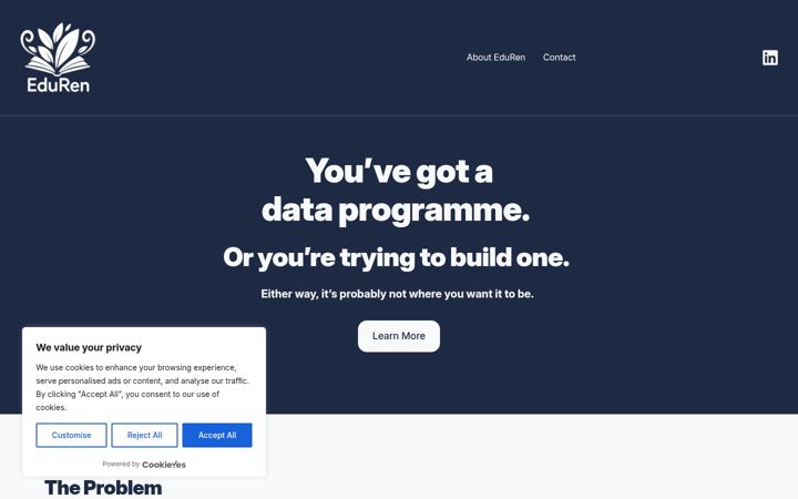 Screenshot of eduren.co.uk