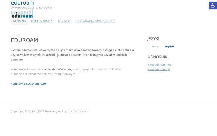Képernyőkép: eduroam.us.edu.pl