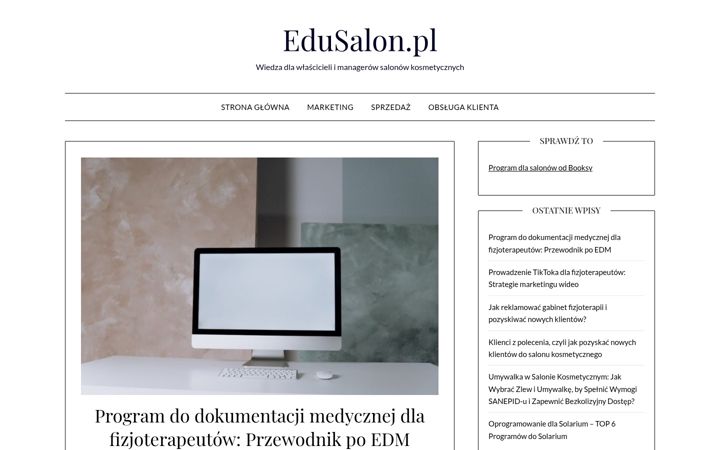 Screenshot of edusalon.pl